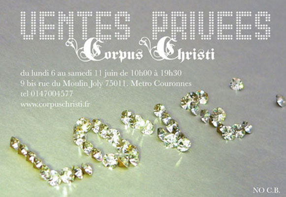 Corpus Christi Vente privée bijoux