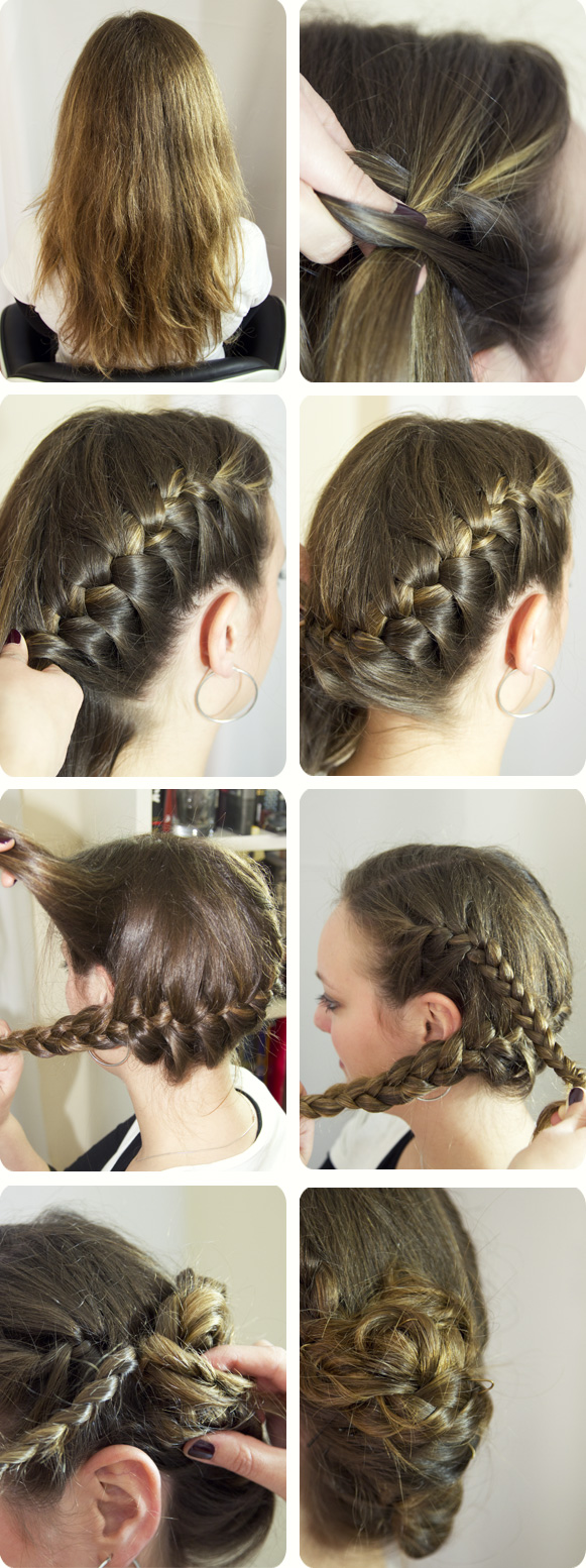 tutoriel tresse chignon