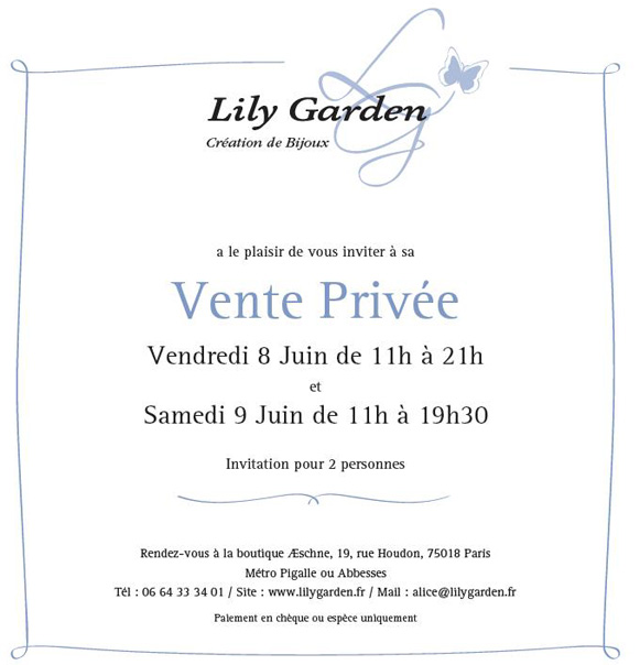 Bijoux Lily Garden