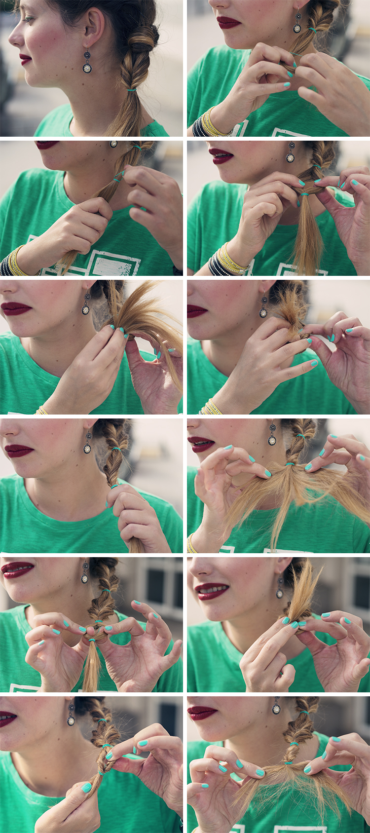 Rockygirl tutoriel coiffure cheveux longs