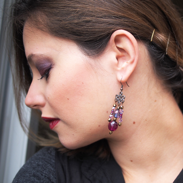 Rockygirl maquillage automne bordeaux