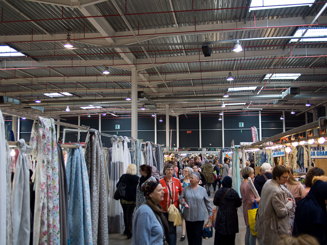 Marché au tissu