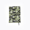 Protège carnet de santé cousu main imprimé army avec patchs