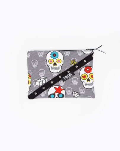Trousse plate old school tete de mort