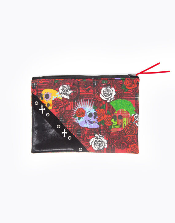 Trousse punk rouge