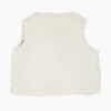 Gilet punk fourrure blanche