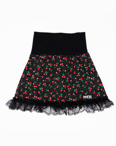 Jupe cerise 6-18 mois cousue main en France