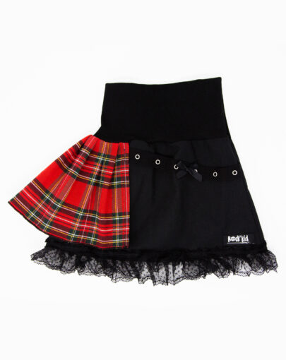 Jupe punk tartan 6-18 mois cousue main en France