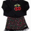 ensemble cerises rockabilly 6-18 mois cousu main en France
