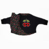 veste cerise brodée rockabilly cousue main 6-12 mois