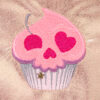 Trousse girly cupcake skull neon