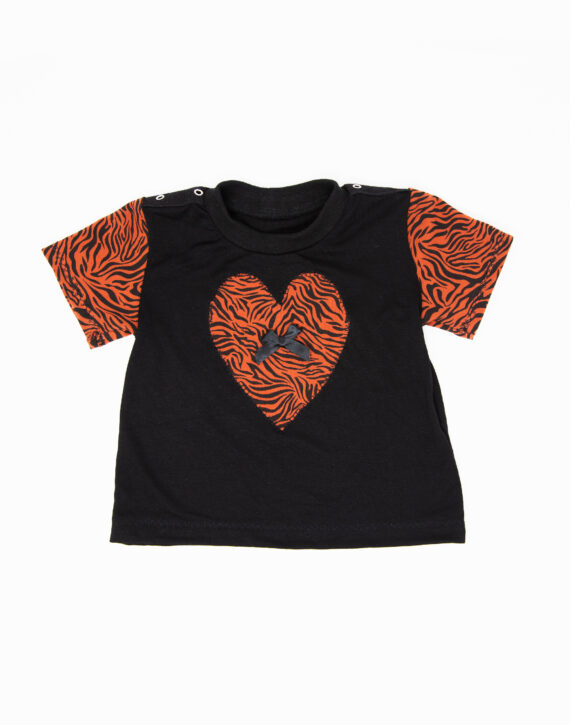 T-shirt cœur tigre