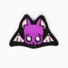 Broche brodée chauve souris en feutrine faite main