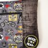 Sac tote bag cousu main taille XL motif motard rock
