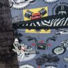 Sac tote bag cousu main taille XL motif motard rock
