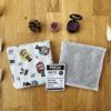 Lot de 7 lingettes lavables cousues main en bambou oeko-tex