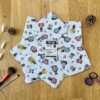Lot de 7 lingettes lavables cousues main en bambou oeko-tex