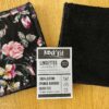 Lingettes lavables fleurs noires en bambou oeko-tex (lot de 7)