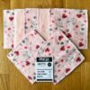 Lingettes lavables girly rose en bambou oeko-tex (lot de 7)