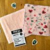 Lingettes lavables girly rose en bambou oeko-tex (lot de 7)