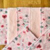 Lingettes lavables girly rose en bambou oeko-tex (lot de 7)