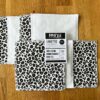 Lot de 7 lingettes lavables cousues main en bambou oeko-tex