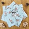 Lot de 7 lingettes lavables cousues main en bambou oeko-tex
