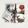 Lot de 7 lingettes lavables cousues main en bambou oeko-tex