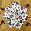Lot de 7 lingettes lavables cousues main en bambou oeko-tex