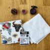 Lot de 7 lingettes lavables cousues main en bambou oeko-tex