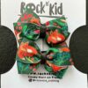 Barrette cheveux motif renard cousue main sur pince crocodile