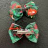 Barrette cheveux motif renard cousue main sur pince crocodile