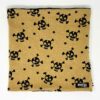 Tour de cou snood enfant cousu main skull moutarde
