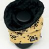 Tour de cou snood enfant cousu main skull moutarde