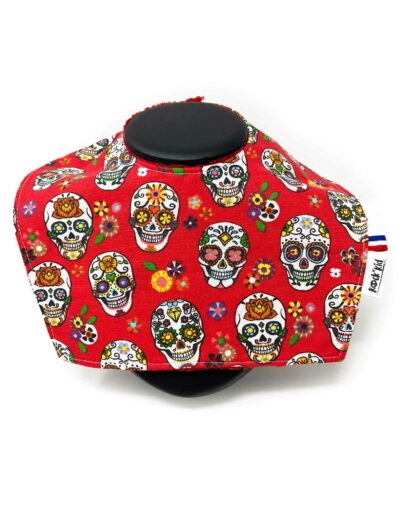 Bavoir Calaveras rouge