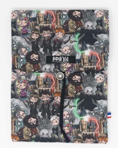 pochette à livre grand format, cousue main