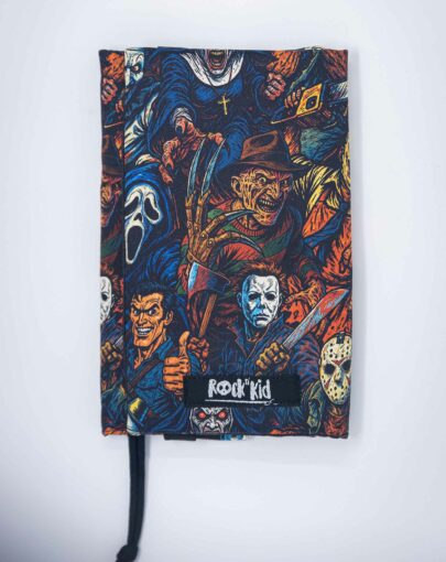 Couvre livre de poche format poche, cousu main, adaptable en épaisseur.