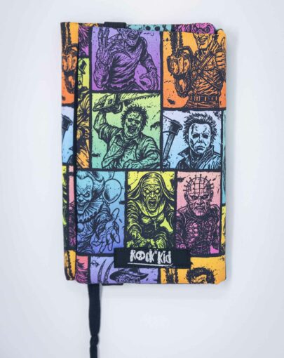 Couvre livre de poche format poche, cousu main, adaptable en épaisseur.