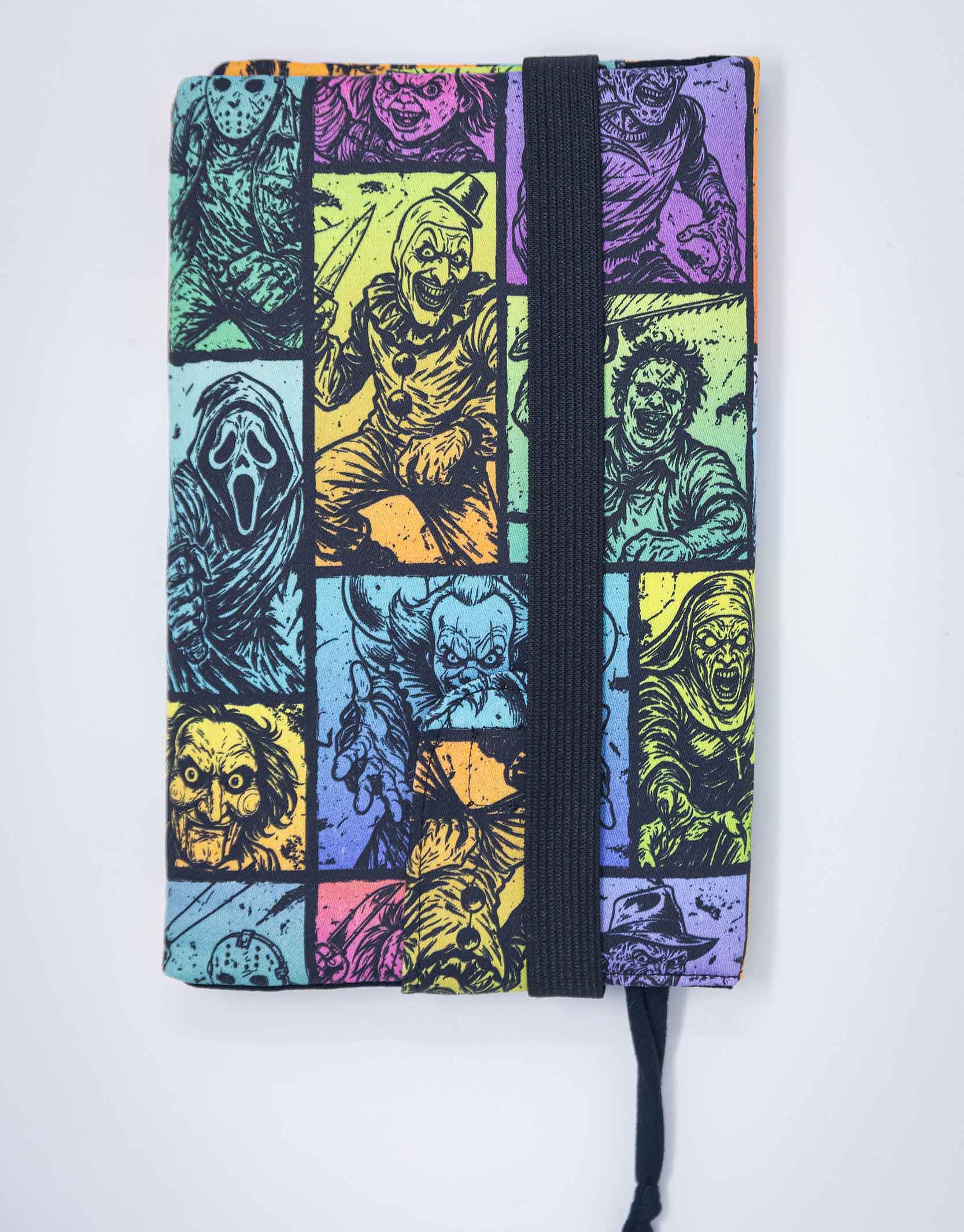 Couvre livre de poche Horreur patchwork couleur