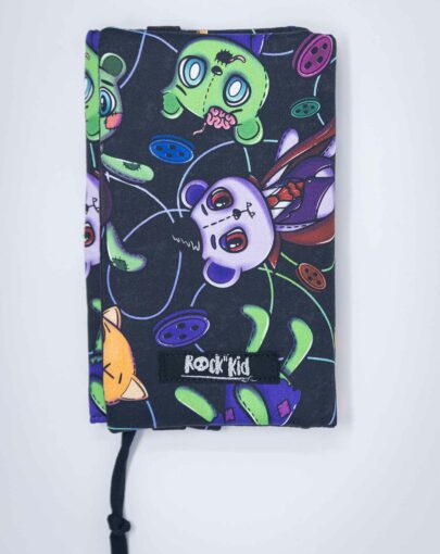 Couvre livre de poche format poche, cousu main, adaptable en épaisseur.