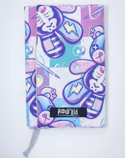 Couvre livre de poche format poche, cousu main, adaptable en épaisseur.