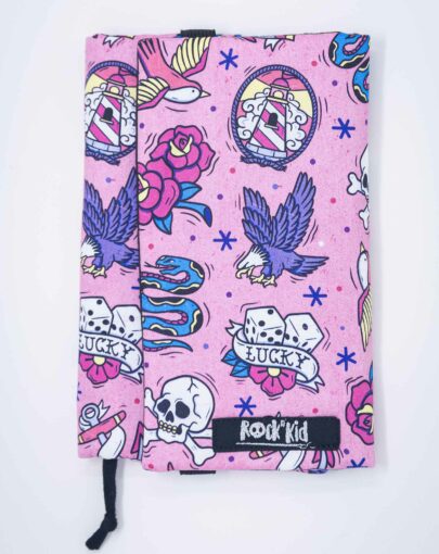 Couvre livre de poche format poche, cousu main, adaptable en épaisseur.