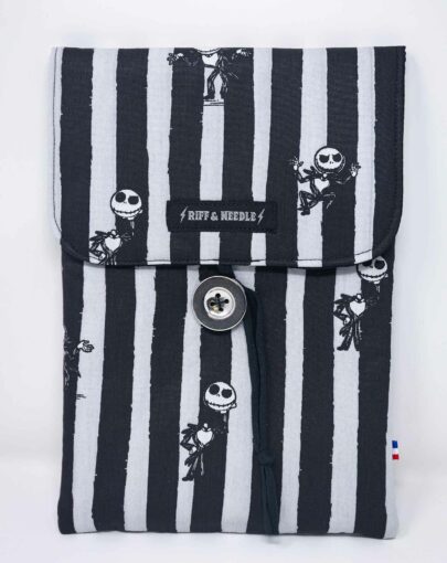 Pochette à livre broché, pochette livre de grande taille, cousu main.