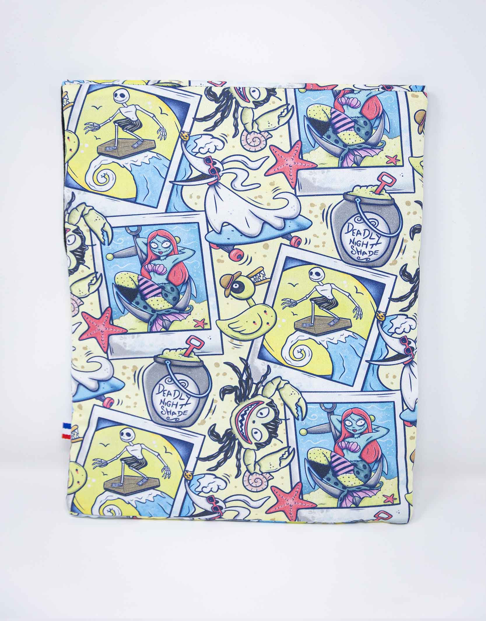 Pochette à livre grand format Jack et Sally à la plage