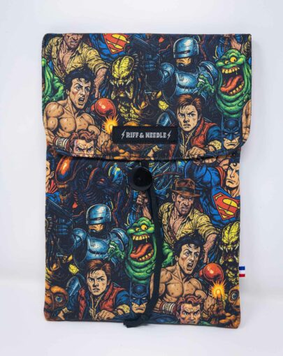 Pochette à livre broché, pochette livre de grande taille, cousu main.