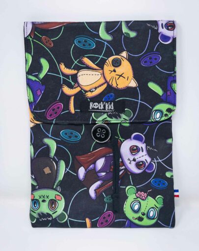 Pochette à livre broché, pochette livre de grande taille, cousu main.