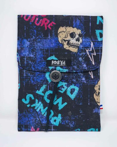 Pochette à livre broché, pochette livre de grande taille, cousu main.