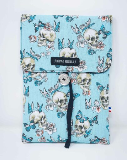 Pochette à livre broché, pochette livre de grande taille, cousu main.