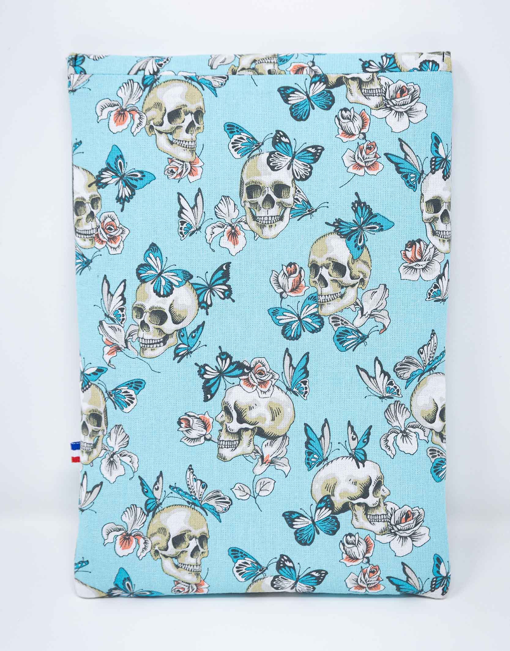 Pochette à livre grand format Vanités bleu