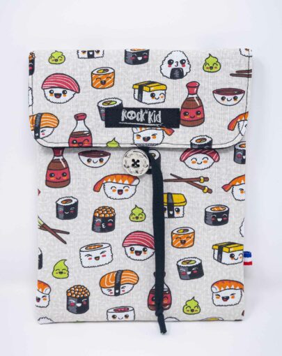 Pochette à livre manga cousue main en France